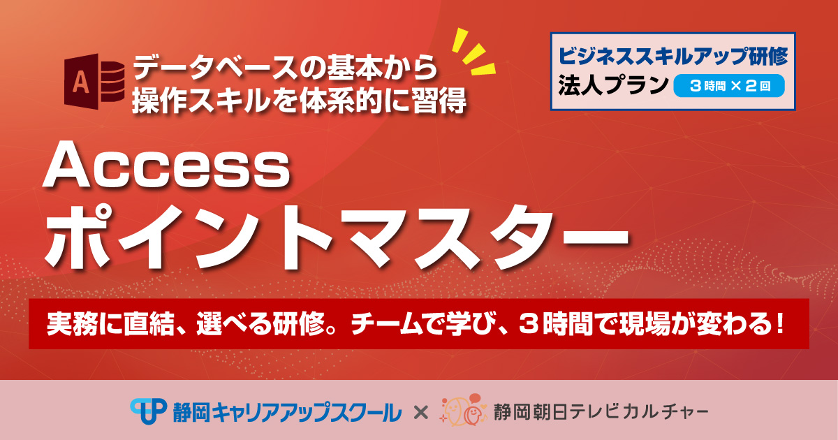 ビジネススキルアップ研修法人プラン　Accessポイントマスター